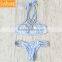 Factory Swimsuit Swimwear High Leg Cut Bikini Bottom Double-Straps Cheeky Bikini
