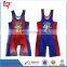 Custom Design wrestling jerseys Fashion sublimation design wrestling wear for 2015