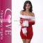Hot Selling Wipe Bosom Mini Skirts Sexy Christmas Costume