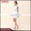 Latest Custom Women Sleeveless Floral Lace Crochet Dress with Tiered Hem
