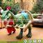 Animatronic Walking Dinosaur with Carriage