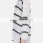 fashion womens long t-shirt big stripes hot selling ladies plain woven t shirts