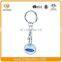 Custom Design Die Casting Sticker Cheap Metal Trolley Coin Keychain