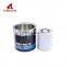 High quality 1 liter round paint tin can with three layers tight cover triple lid
