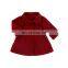 RTS 2019 Lambs Wool Red 3buttons In Front Design Kid Coat Baby Winter Coat Beauty Children Warm Jacket