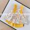 A0281# 2020 New Girls 2 Pcs Printed Set Vest+Shorts Summer Cotton Fashion Girls Suits