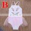 Girls Kids Beach Wear Wholesale Toddler Bathing Suit EASTER DAY BUNNY Embroidery Swimming