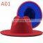 Hot Sell Women Wide Brim Wool Felt Jazz Fedora Hats British Black Panama Hat Trilby Party Church Top Formal hats 56-60 CM