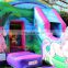Commercial Inflatable Pink Unicorn Bounce House Slide Bouncer Combo