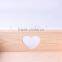 Custom logo and painted color cut out heart wooden tray