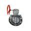 DN80 DIN EPDM Rubber Seat plastic PVC Manual Flange butterfly valve with handle