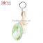 Novelty cute rabbit animal design pvc plain metal material key rings