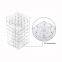 Clear Lipstick Tower, 360 Rotating Cosmetic Organizer with 64 Slots Lipgloss Storage Display Holder