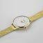 FEATURES OF SS553-02 GOLD AND WHITE WOMEN'S WATCH WITH MESH BAND