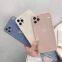 Straight edge fine hole frosted TPU phone case