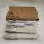 5 pcs cream wheat straw kitchen knife set with box package