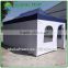 Aluminum Pop Up Tent 3x6m ( 10ft X 20 ft) with Blue & White Canopy & Valance(Unprinted), 4 full walls with windows & door