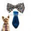 Popular pet products polyester dog cat collar bow tie bowknot for puppy collar