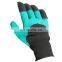 Hot Sale Garden Gloves With 4 ABS Plastic Claws For Easy Garden Works Planting And Digging