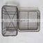 Stainless steel wire mesh basket with lid,Wire mesh storage baskets,woven shallow storage basket.