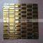 23*23mm chip size 6mm thickness glass mosaic golden select mosaic wall tile