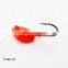 High Quality wholesale artificial mini 2g-5g 3D eyes metal jig head fishing lure  jigging heads with hook