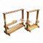 Wholesale 12holes-26holes fishing rod display stand, wooden fishing rod rack, fishing rod rack