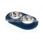 portable luxury sublimation porcelain elevated plastic foldable dish raised stainless steel ceramic dog bowl stand