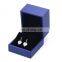 Fadeli Wholesale Custom Logo Royal Blue Pu Leather Jewelry Packaging Earrings Box