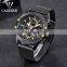 CADISEN C9062 Men sport casual analog quartz leather steel mesh strap week day high quality luxury watch