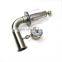 Sanitary Stainless Steel Tri Clamp Pressure Relief Valve with Pressure Gauge