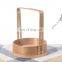 Handle round wooden food tray