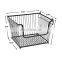 Rectangular Black Laundry Large Mesh Foldable Egg Carbon Steel Birdcage Wholesale Stackable Handmade Fruit Metal Wire Basket