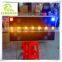 Customized 1200mm seamless aluminum solar LED road traffic warning sign