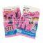 Custom plastic zipper stand up packaging pouch toy storage bag with clear window