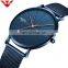 NIBOSI Simple Watch Men & Women Watch Luxury Famous Top Brand Dress Waterproof Ultra Thin Quartz Watch Milanese Band Wristwatch
