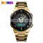 oem watch 1370 skmei relojes inteligentes mens gold watch digital analog wrist
