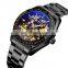 Skmei 9194 luxury fashion relogio wristwatches stainless mechincial watches for men