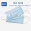 Three layer disposable face mask PP+melt below+PP nonwoven blue white black medical face mask