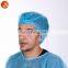 in stock cleanroom non woven mop caps black color bouffant cap