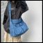 Casual Couple Denim Jeans Shoulder Bag Ins Fashion Jean Bag Large Denim Crossbody Bag Men And Womens Blue Backpack