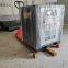 Moving one screw air compressor, permanent magnet inverter, Air compressor spray, real paint, auto repair site