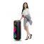 40W Portable Wireless Speaker with Double Subwoofer Heavy Bass FM Radio, Microphone, Lights, Remote, EQ Mode