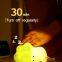 Best Selling Cute Cabbage USB-C Rechargeable Timer Light Baby LED Mood Silicone Lamp Sleeping Night Light