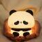 EGOGO New Panda Silicone Night Light USB Charging Bedroom Bedside Sleep Pat Lamp Cute Soft Light Baby Nursing Night Lamps
