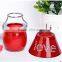 Red Glass Votive Shade Lamp Candle Holder for Wedding