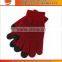Wholesale cheap winter knitting gloves,black acrylic gloves for touch screen