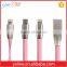 Silicon skin double micro usb splitter cable, for iphone usb data cable