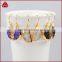 druzy crescent clear stone earring fashion earring models jewelry