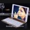 Best seller Backlit Aluminium alloy Bluetooth keyboard case for 9" Android tablet with smart cover